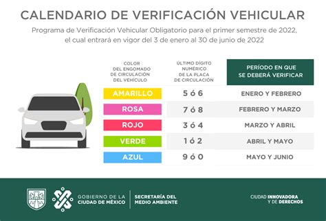 calendario verificación vehicular 2024